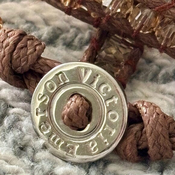 Victoria Emerson leather crystal wrap bracelet - Picture 5 of 6